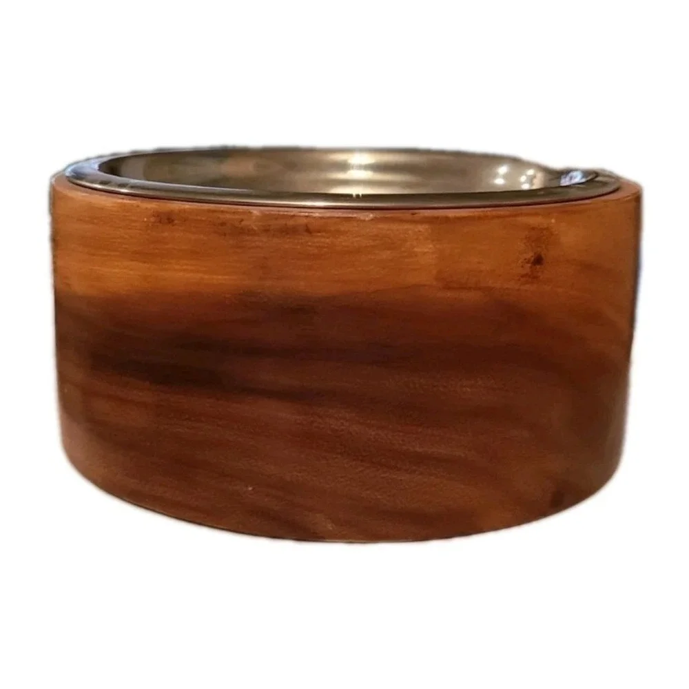Dog Bowl Stand Acacia Wood 6 3/4